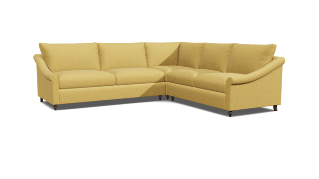 Hayling Large Corner Sofa yellow - image 1