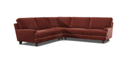 Purple Velvet 4 Seater Corner Sofa - Modern Style Custom Sofa In Easy Clean Velvet - Whinfell Range - thumbnail 1