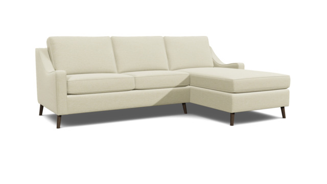 White 3.5 Seater Corner Sofa - Modern Style Fabric Luxury Premium Corner Sofa - Weymouth Range - image 1