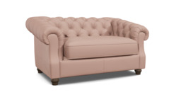 Pink Velvet Loveseat Armchair Sofabed - Traditional Style Single Chair Bed In Stain Resistant Velvet - Wantage Range