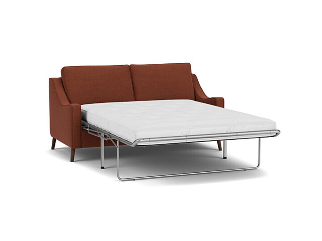 Red Velvet 3.5 Seater Sofabed - Modern Fold Out Custom Sofa Bed In Easy Clean Velvet - Weymouth Range - image 1