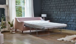 Red Velvet 3.5 Seater Sofabed - Modern Fold Out Custom Sofa Bed In Easy Clean Velvet - Weymouth Range - thumbnail 4