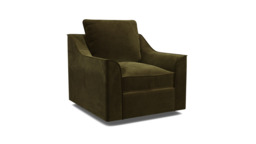 Green Linen Armchair - Modern Accent Custom Arm Chair - Brixton Range