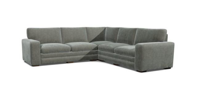 Grey Fabric 3X3 Seater Corner Sofabed - Modern Fold Out Custom Sofa Bed In Easy Clean Fabric - Sloane Range - image 1