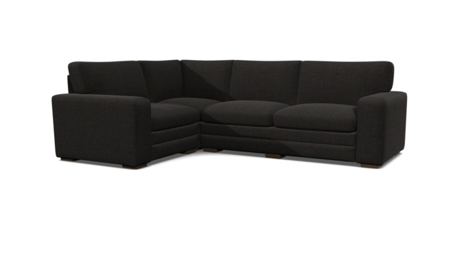 Black Velvet 3X1.5 Seater Corner Sofabed - Modern Fold Out Custom Sofa Bed In Easy Clean Velvet - Sloane Range - image 1