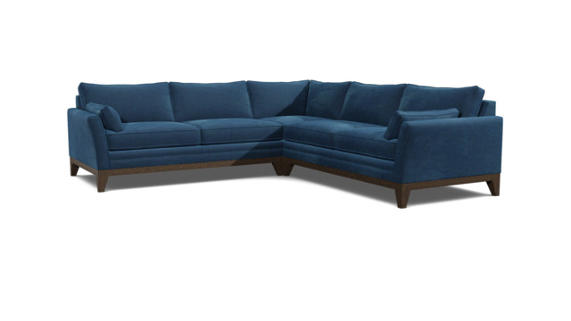 Exmouth 3.5 Corner Seater Sofa Bed blue - image 1