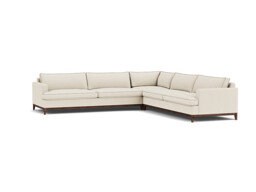 White 4 Seater Corner Sofa - Modern Style Fabric Luxury Premium Corner Sofa - Oakham Range
