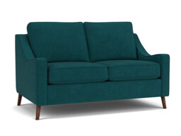 Teal Velvet 2 Seater Sofa - Modern Style Custom Sofa In Stain Resistant Velvet - Weymouth Range - thumbnail 1