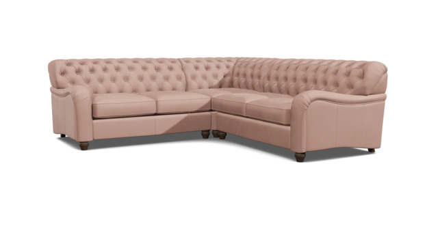 Bakewell 2 Seater Corner Sofa Bed pink - image 1
