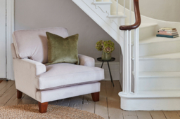 Red Velvet Armchair - Modern Accent Custom Arm Chair In Easy Clean Velvet - Whinfell Range - thumbnail 8