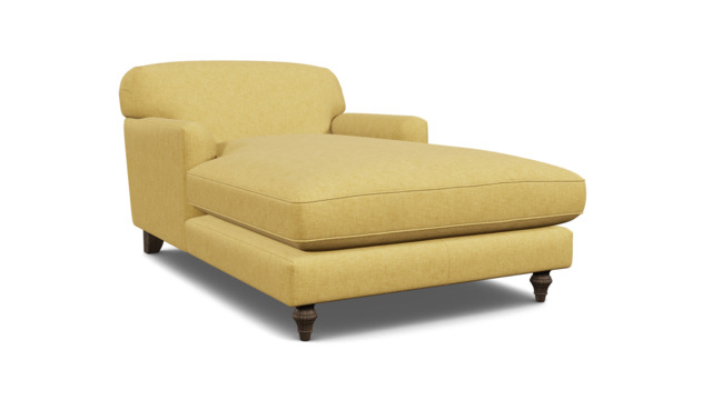 Darlings of Chelsea Galloway Stylish Yellow Armchair Chaise Day Bed - image 1