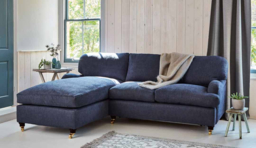 Yellow Velvet Loveseat Sofabed With Chaise - Traditional Pull Out Single Custom Sofa Bed In Stain Resistant Velvet - Helston Range - thumbnail 9