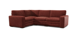 Purple Velvet 3X1.5 Seater Corner Sofa - Modern Fold Out Custom Sofa Bed In Easy Clean Velvet - Sloane Range