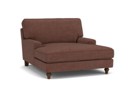 Darlings of Chelsea Whinfell Stylish Purple Loveseat Chaise Day Bed