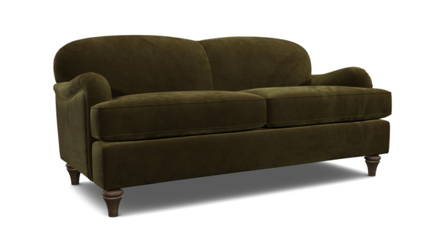 Green Linen 3.5 Seater Sofa - Traditional Style Custom Sofa - Lincoln Range - image 1
