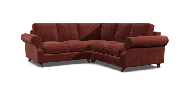 Purple 2 Seater Corner Sofa - Modern Style Fabric Luxury Premium Corner Sofa - Kendal Range - image 1