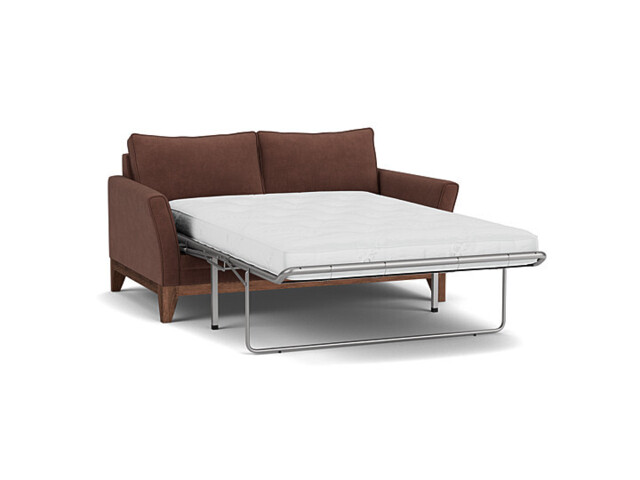 Purple Velvet 2 Seater Sofabed - Modern Fold Out Custom Sofa Bed In Easy Clean Velvet - Exmouth Range - image 1