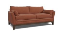 Red Velvet 3.5 Seater Sofabed - Modern Fold Out Custom Sofa Bed In Easy Clean Velvet - Exmouth Range - thumbnail 1