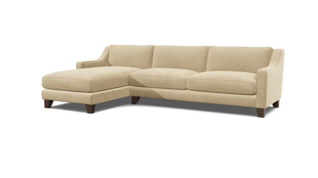 Cream 3 Seater Corner Sofa - Modern Style Fabric Luxury Premium Corner Sofa - Banbury Range - image 1