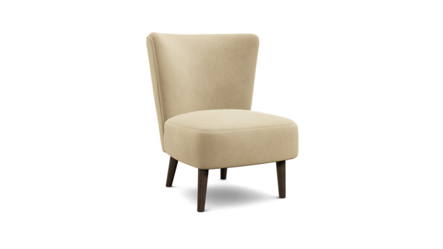 Cream Fabric Chair - Modern Accent Custom Arm Chair - Penryn Range - image 1