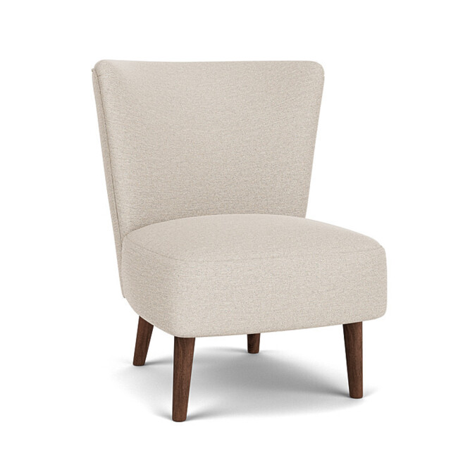 Cream Fabric Chair - Modern Accent Custom Arm Chair - Penryn Range - image 1