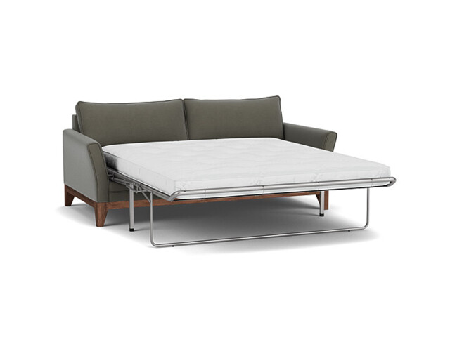 Grey Fabric 3.5 Seater Sofabed - Modern Fold Out Custom Sofa Bed In Easy Clean Fabric - Exmouth Range - image 1