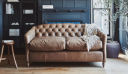 Yellow Velvet 2 Seater Sofa - Traditional Button Back Custom Sofa In Stain Resistant Velvet - Payton Range - thumbnail 7