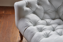 Green Linen Armchair - Traditional Accent Custom Arm Chair - Liskeard Range - thumbnail 5