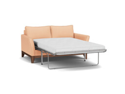 Pink Velvet 2 Seater Sofabed - Modern Fold Out Custom Sofa Bed In Stain Resistant Velvet - Exmouth Range