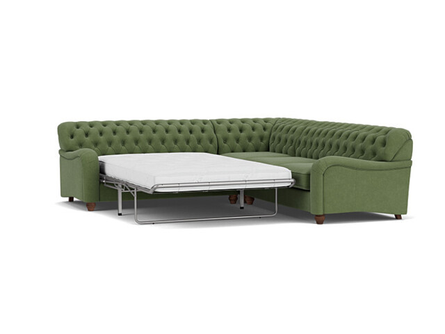 Bakewell 3 Seater Corner Sofa Bed green - image 1