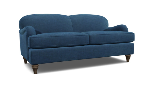 Blue Velvet 3.5 Seater Sofabed - Traditional Fold Out Custom Sofa Bed In Easy Clean Velvet - Lincoln Range - image 1