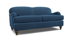 Blue Velvet 3.5 Seater Sofabed - Traditional Fold Out Custom Sofa Bed In Easy Clean Velvet - Lincoln Range