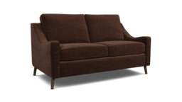 Brown Velvet 3 Seater Sofa - Modern Style Custom Sofa In Easy Clean Velvet - Weymouth Range - thumbnail 1