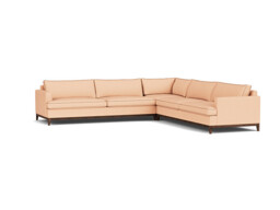 Pink 4 Seater Corner Sofa - Modern Style Fabric Luxury Premium Corner Sofa - Oakham Range - thumbnail 1