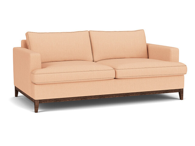 Pink Velvet 3 Seater Sofa - Modern Style Custom Sofa In Stain Resistant Velvet - Oakham Range - image 1