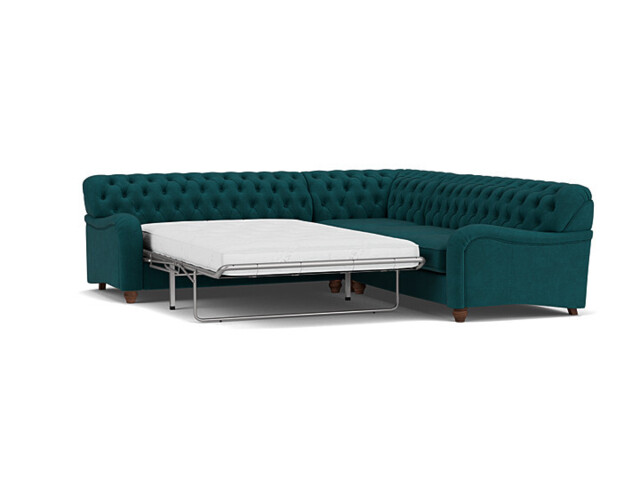 Bakewell 3 Seater Corner Sofa Bed teal - image 1