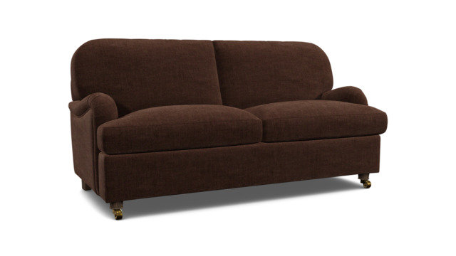 Brown Velvet 3 Seater Sofabed - Traditional Fold Out Custom Sofa Bed In Easy Clean Velvet - Helston Range - image 1