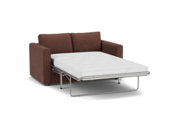Purple Velvet 2 Seater Sofabed - Modern Fold Out Custom Sofa Bed In Easy Clean Velvet - Bromley Range