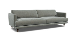 Grey Fabric 5 Seater Sofa - Modern Style Custom Sofa In Easy Clean Fabric - Middleton Range - thumbnail 1