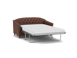 Purple Velvet 3 Seater Sofabed - Traditional Fold Out Custom Sofa Bed In Easy Clean Velvet - Payton Range