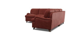 Purple Velvet 2X2 Seater Corner Sofabed - Traditional Fold Out Custom Sofa Bed In Easy Clean Velvet - Helston Range