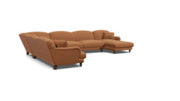 Evelyn U Shape Sofa orange
