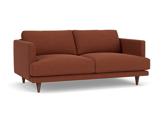 Red Velvet 3 Seater Sofa - Modern Style Custom Sofa In Easy Clean Velvet - Middleton Range - image 1