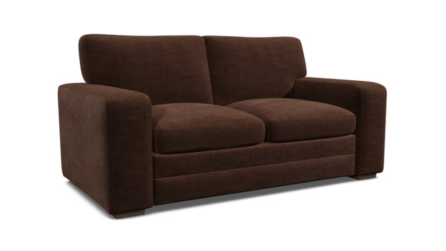 Brown Velvet 2.5 Seater Sofa - Modern Style Custom Sofa In Easy Clean Velvet - Sloane Range - image 1