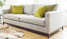 Brown Velvet 2 Seater Sofa - Modern Style Custom Sofa In Easy Clean Velvet - Darwin Range - thumbnail 3