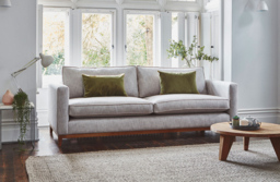 Brown Velvet 2 Seater Sofa - Modern Style Custom Sofa In Easy Clean Velvet - Darwin Range - thumbnail 4