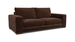 Brown Velvet 4 Seater Sofa - Modern Style Custom Sofa In Easy Clean Velvet - Ashdown Range