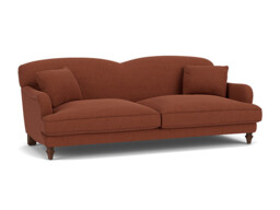 Red Velvet 4 Seater Sofa - Traditional Style Custom Sofa In Easy Clean Velvet - Evelyn Range