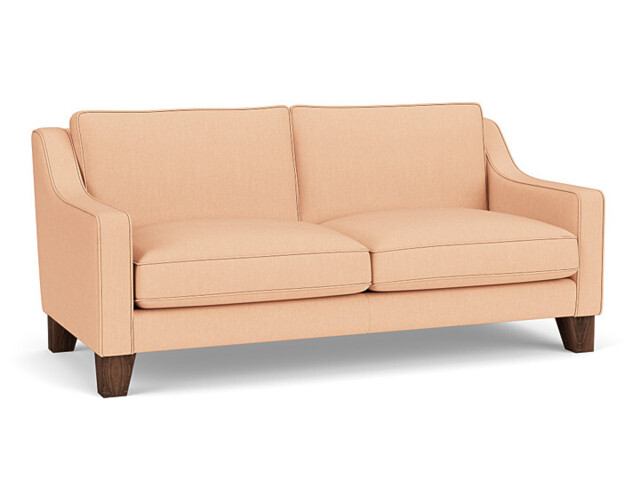 Pink Velvet 3 Seater Sofa - Modern Style Custom Sofa In Stain Resistant Velvet - Banbury Range - image 1