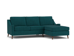 Teal 3 Seater Corner Sofa - Modern Style Fabric Luxury Premium Corner Sofa - Weymouth Range